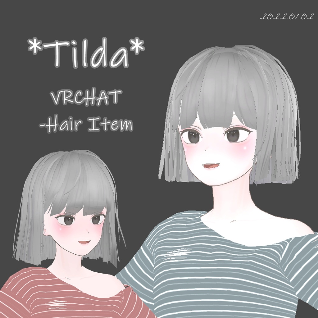 【VRC/PB】 *Tilda* (hair)