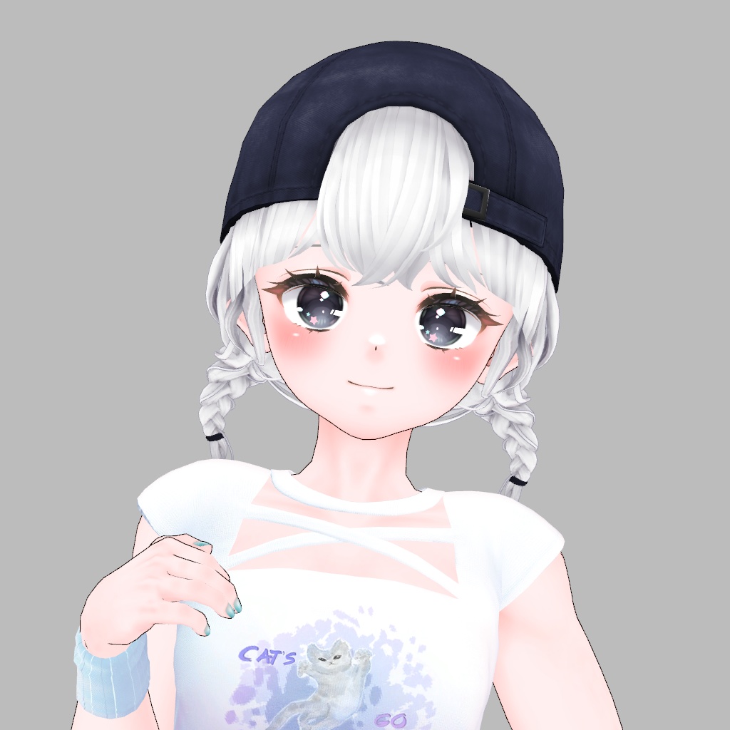 【VRC】 Cap Hair (16 Avatars)