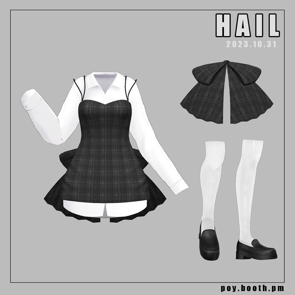 【VRC】 Hail clothes (13 Avatars 対応)