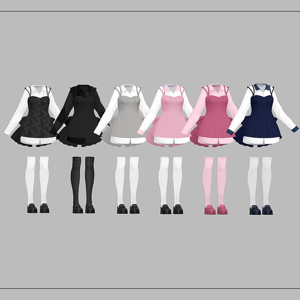 【VRC】 Hail clothes (17 Avatars 対応)