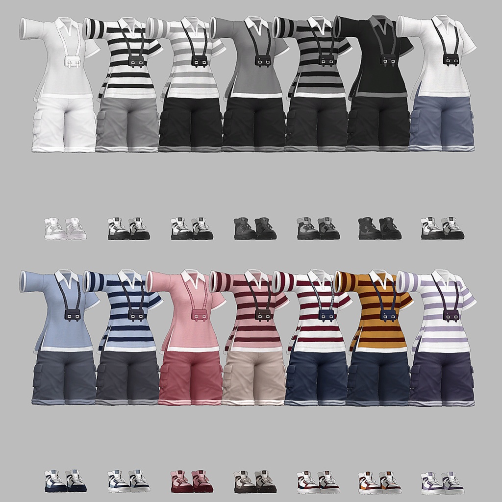 【VRC】 Mer clothes (22 Avatars 対応)