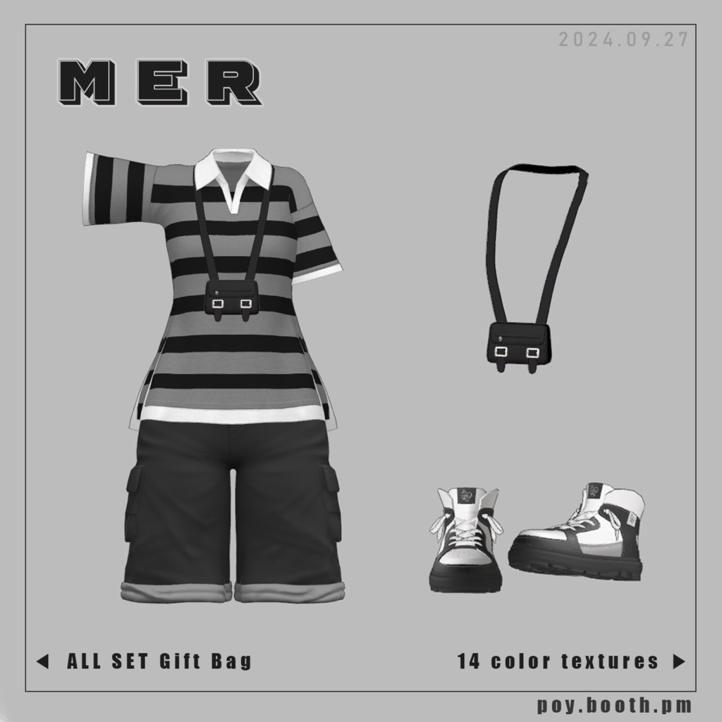 【VRC】 Mer clothes (21 Avatars 対応)