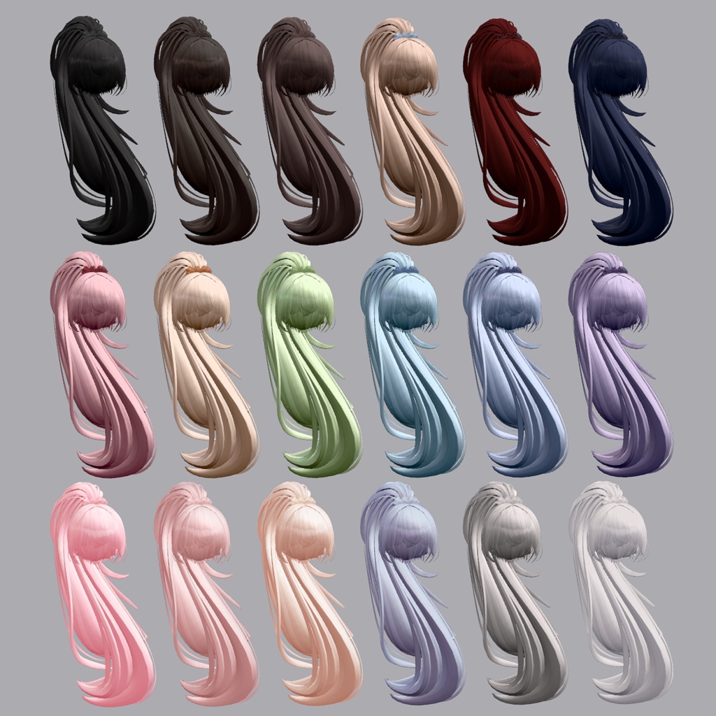 【VRC】PoyTail (25 Avatars 対応) + Thanks Gift