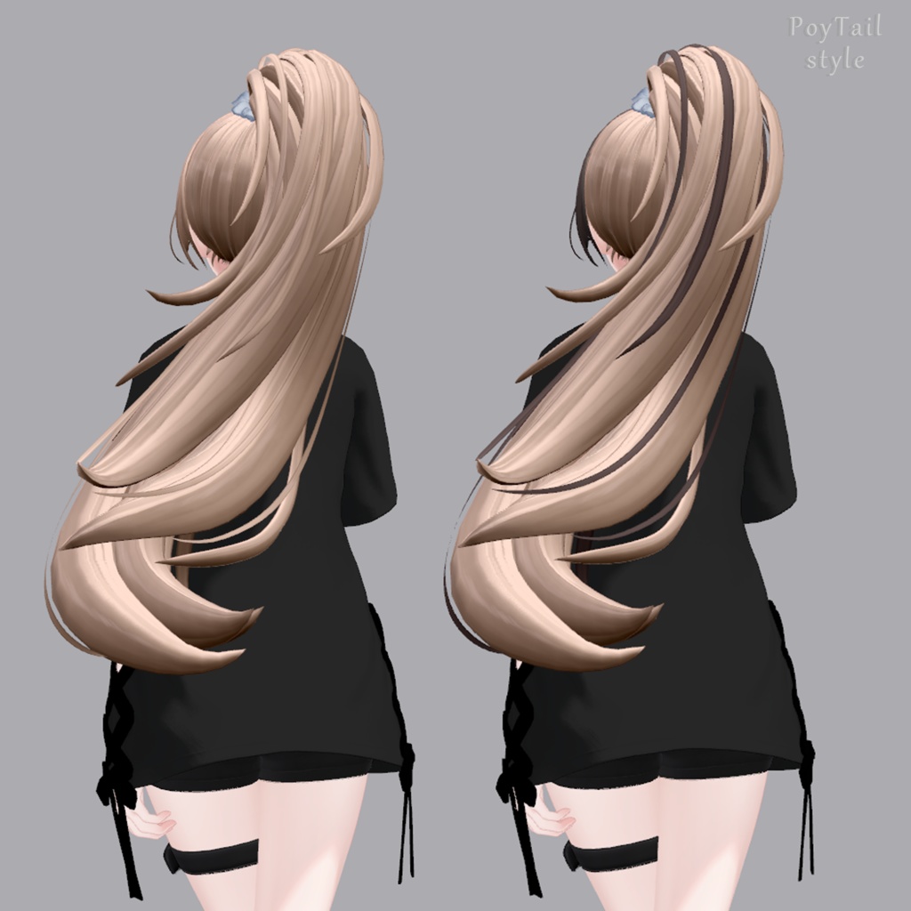 【VRC】PoyTail (25 Avatars 対応) + Thanks Gift