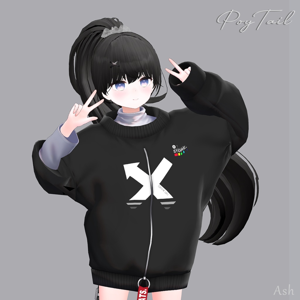 【VRC】PoyTail (25 Avatars 対応) + Thanks Gift