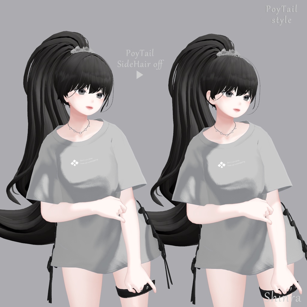 【VRC】PoyTail (25 Avatars 対応) + Thanks Gift