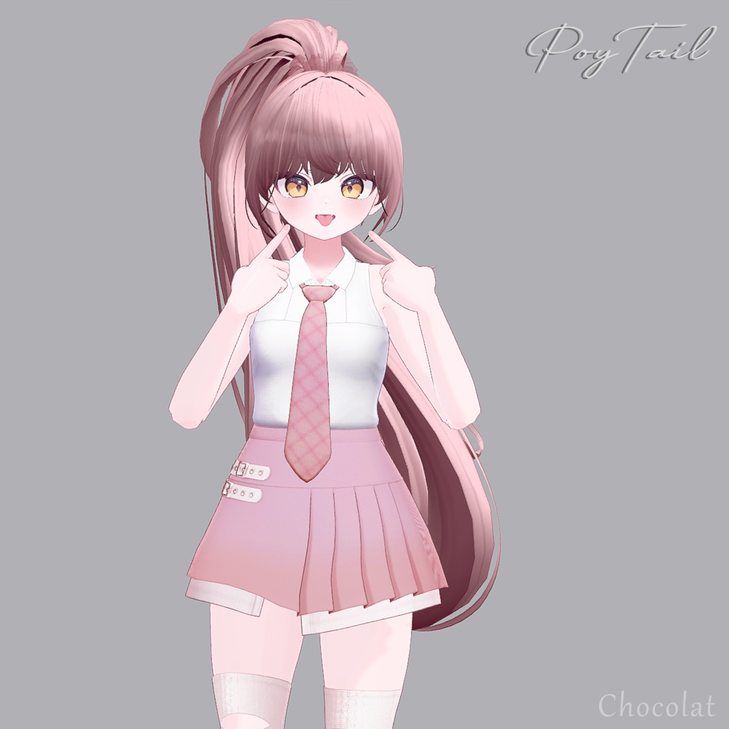 【VRC】PoyTail (25 Avatars 対応) + Thanks Gift
