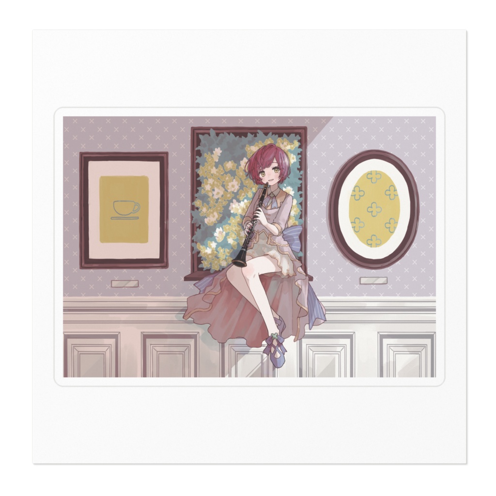 活動4周年記念ステッカー