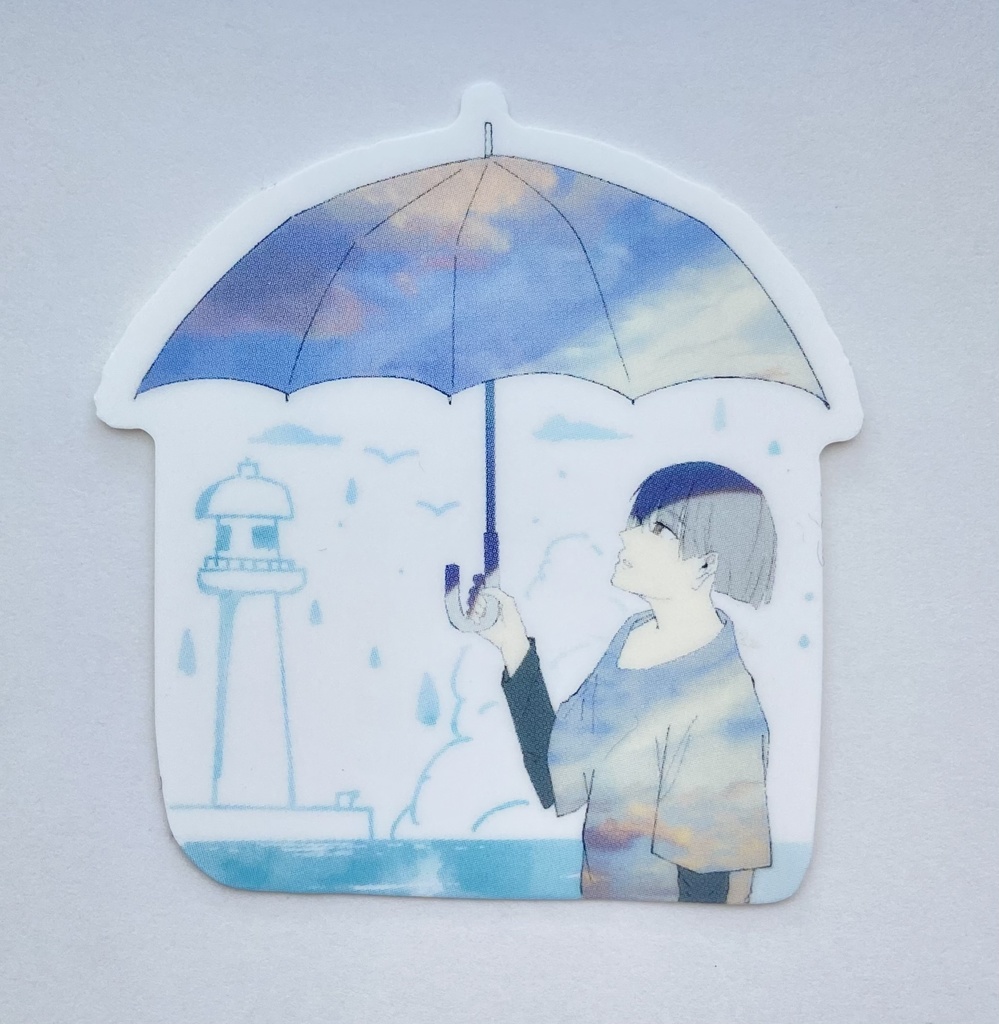 【ステッカー】空傘