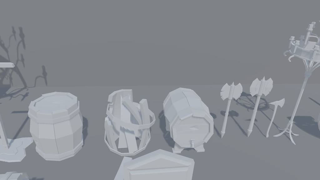 Medieval Dungeon/Castle LowPoly Stylized assets