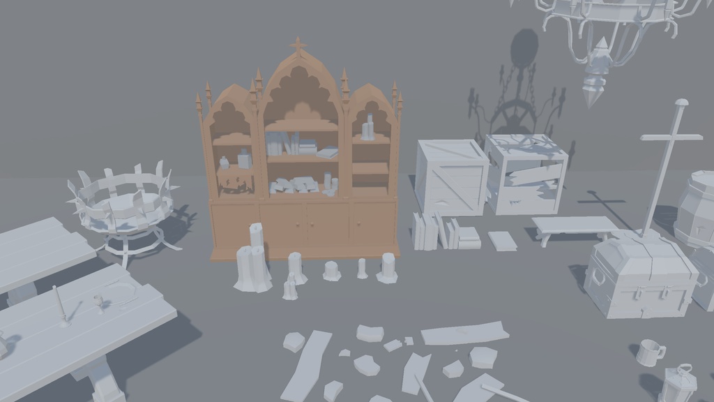 Medieval Dungeon/Castle LowPoly Stylized assets