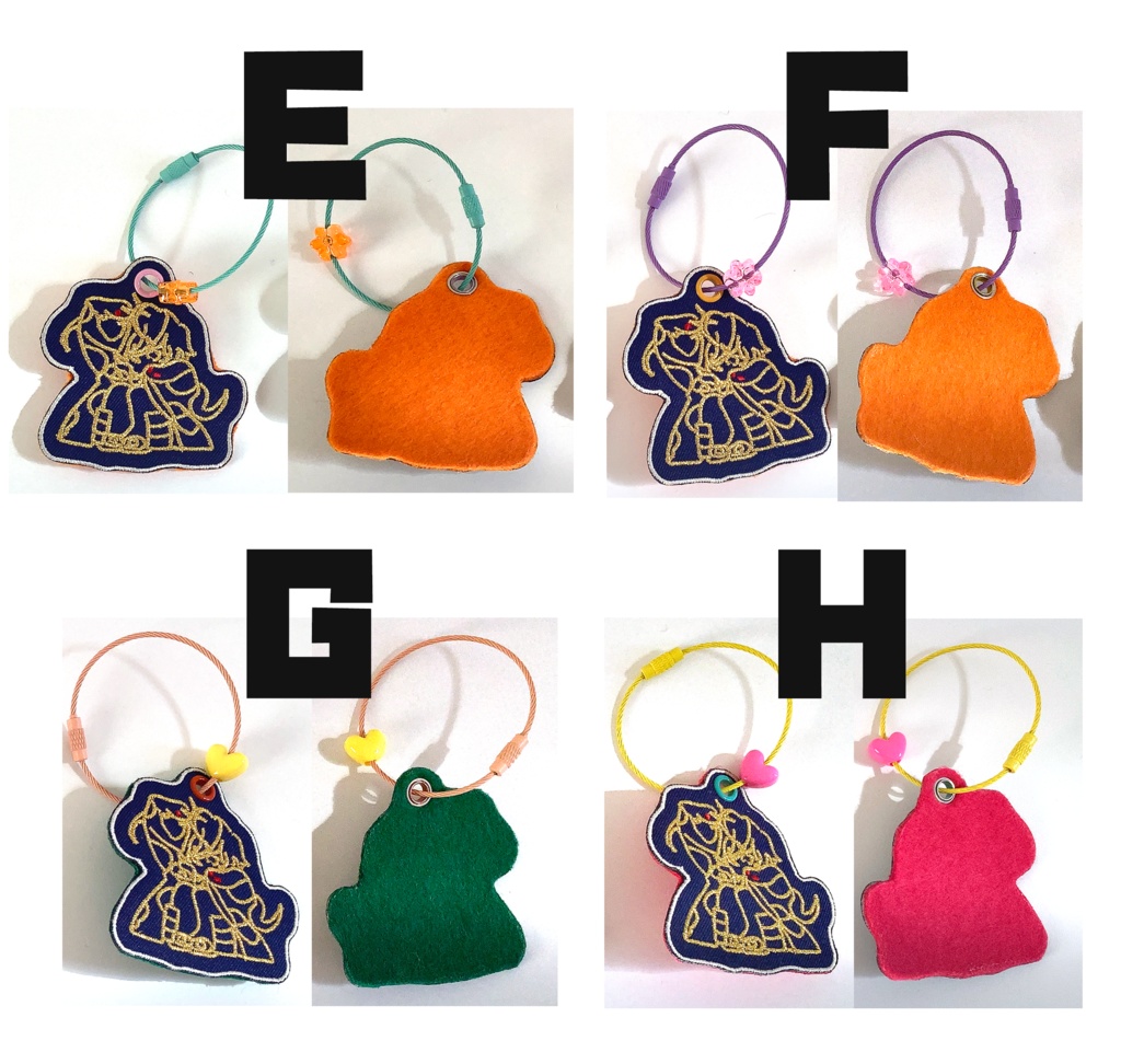 刺繍ワッペンキーホルダー