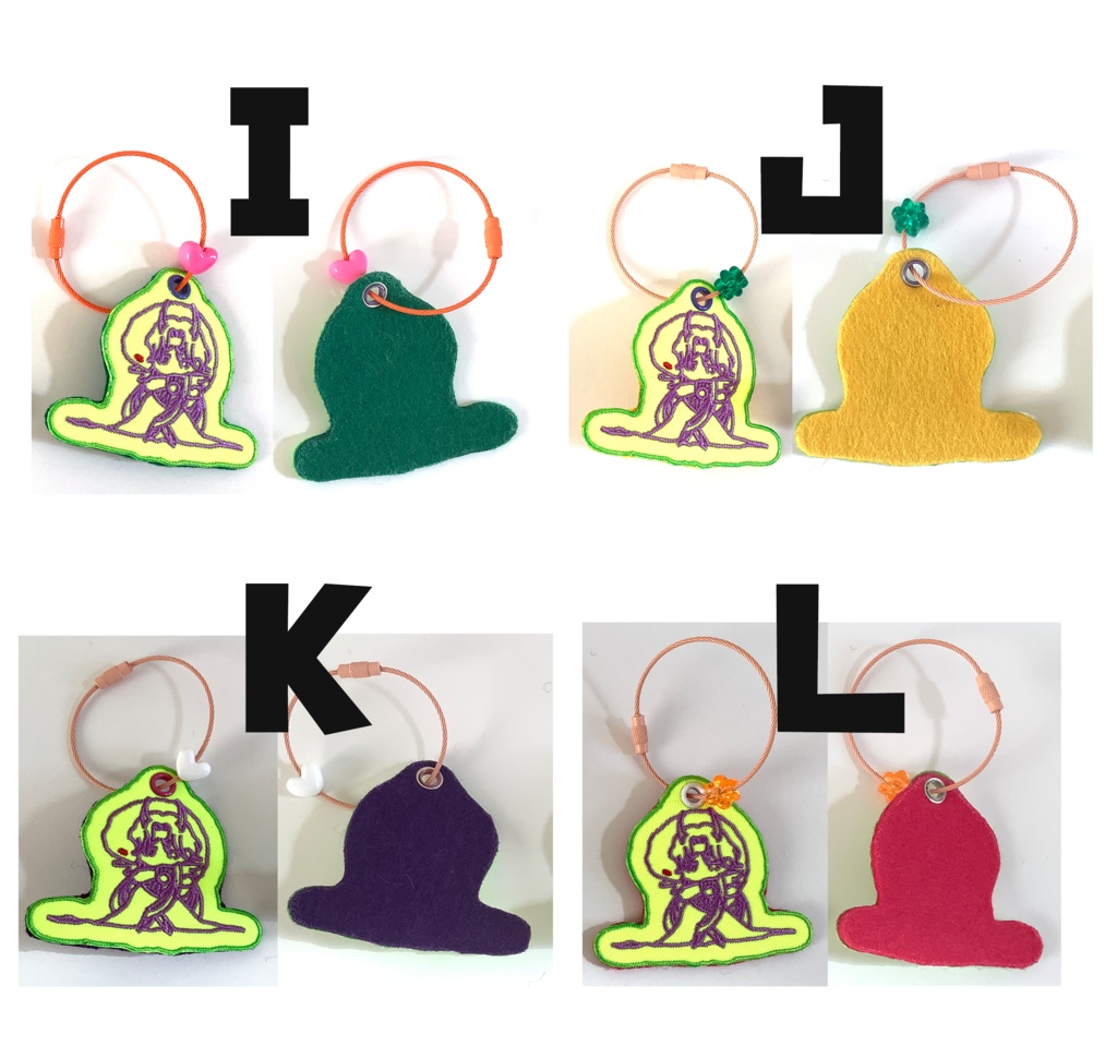 刺繍ワッペンキーホルダー