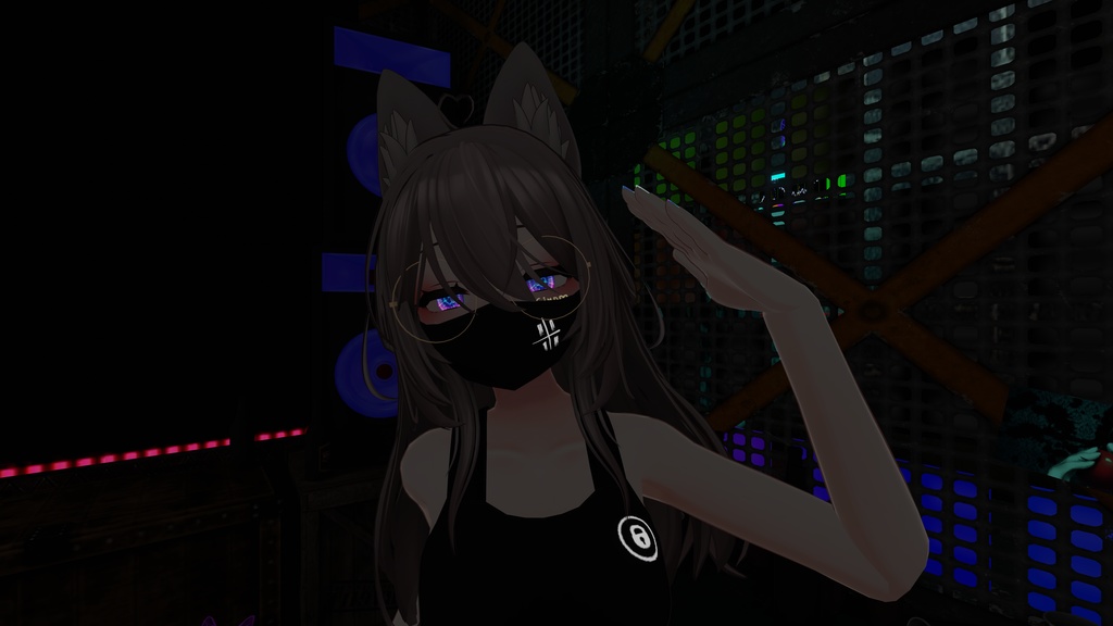 10xx Face Mask texture for 【無料】HEXAGONマスク(さねこ向け)