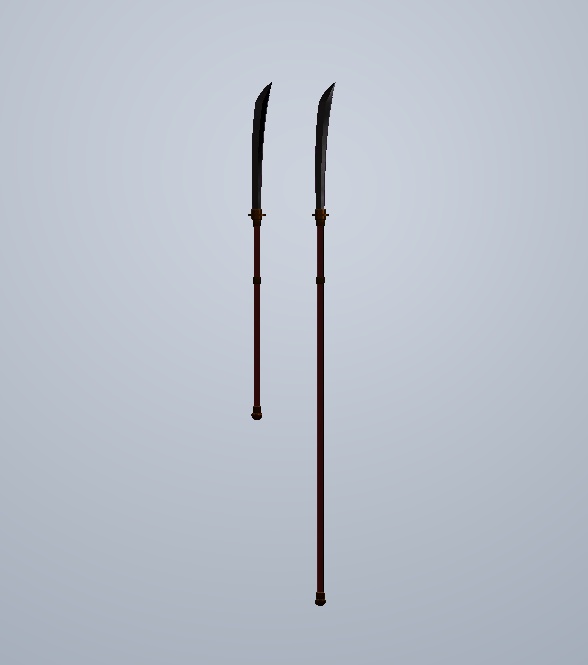 【3Dモデル】無銘の薙刀