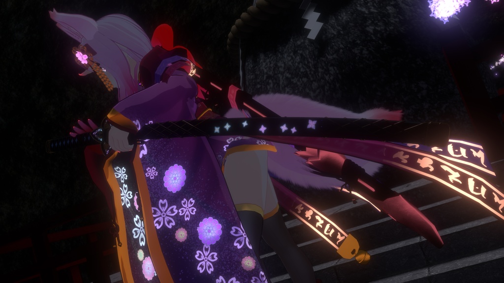 【3Dモデル】四葩ノ太刀【エフェクト付】