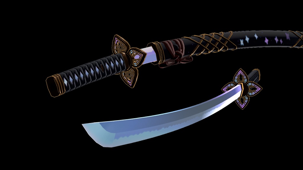 【3Dモデル】四葩ノ太刀【エフェクト付】