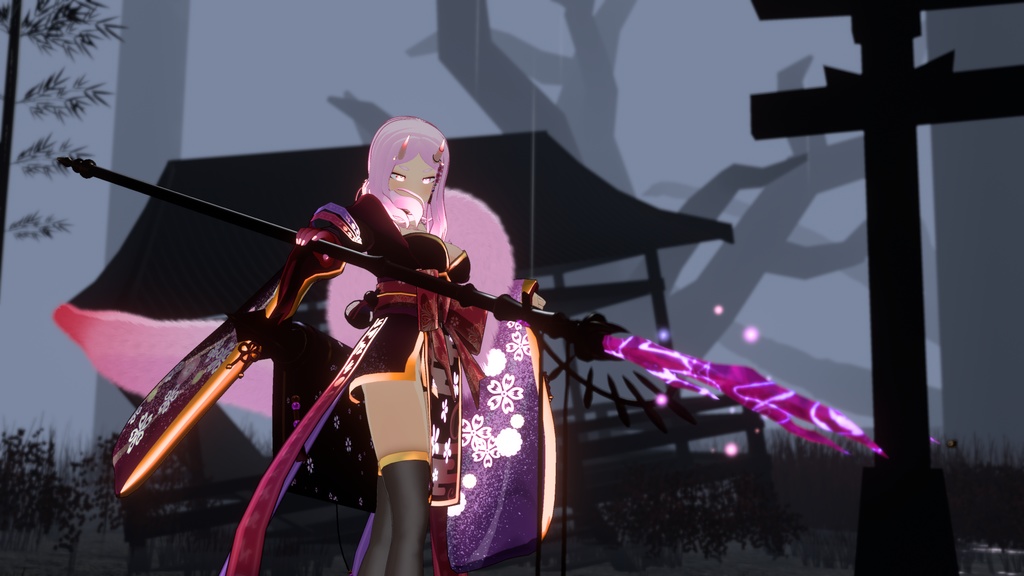 【3Dモデル】妖刀-逆雷-【エフェクト付き】