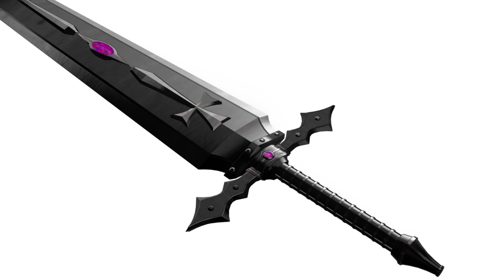 【3Dモデル】赫玉の黒鉄【エフェクト付き】