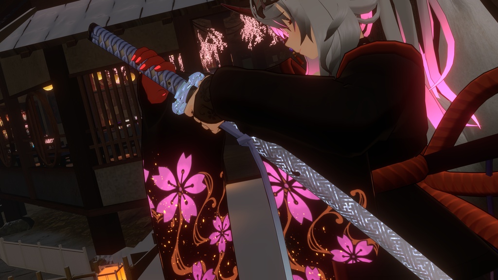 【3Dmodel】冰刃 雪那【ModularAvatarギミック付】/Ice Blade SETSUNA【Effect included】