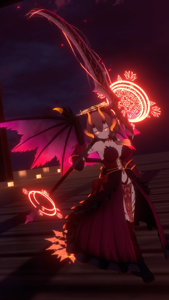 【3Dmodel】ローゼンフリューゲル【エフェクト付】/ Rosenflügel【ParticleEffect included】