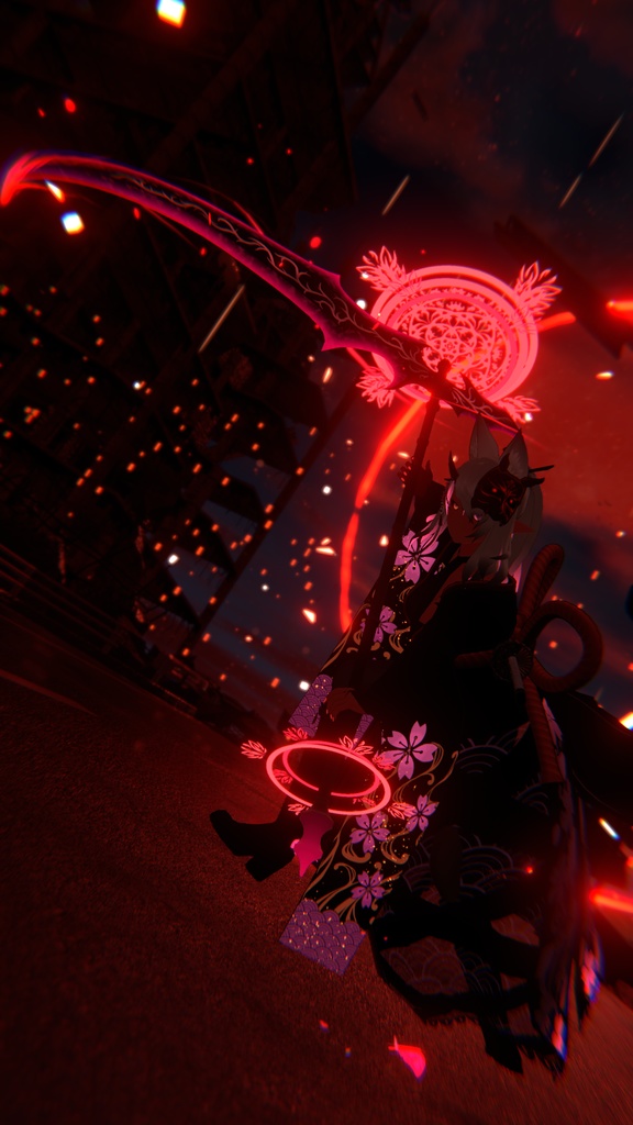 【3Dmodel】ローゼンフリューゲル【エフェクト付】/ Rosenflügel【ParticleEffect included】