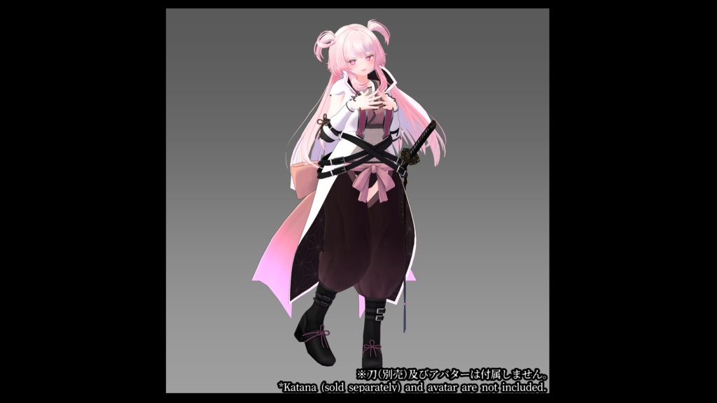 【3D衣装モデル】-妖討装束-(対応:桔梗、セレスティア、マヌカ、真冬)