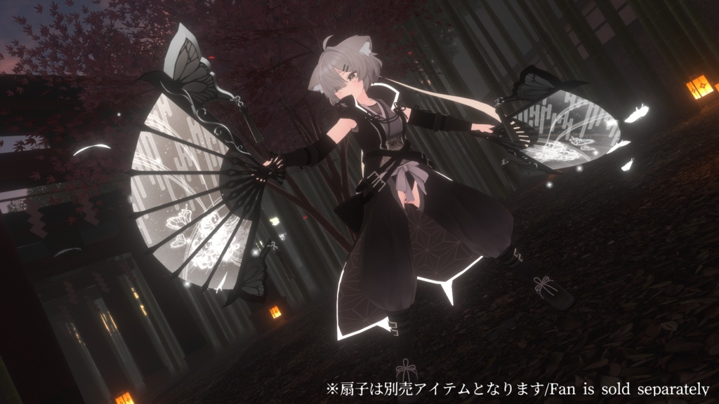 【3D衣装モデル】-妖討装束-(対応:桔梗、セレスティア、マヌカ、真冬)