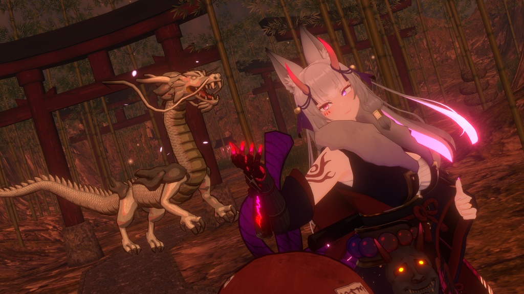 【アバター追従MAギミック】龍之式神/【FollowingGimmick】DragonServant