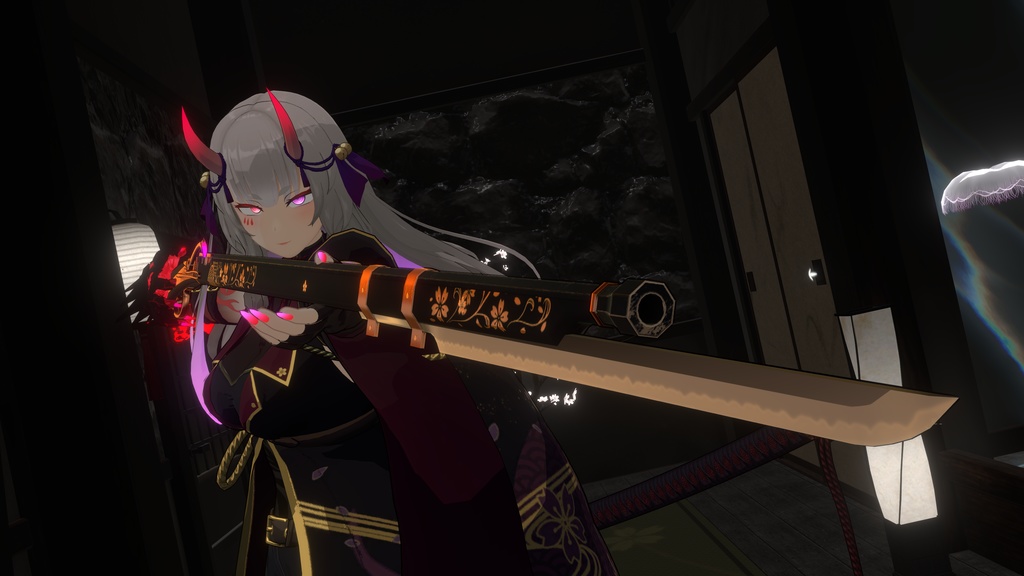 【3Dmodel】火銃 鬼ヶ島【ModularAvatarギミック付】/Matchlock gun Onigashima【Effect included】