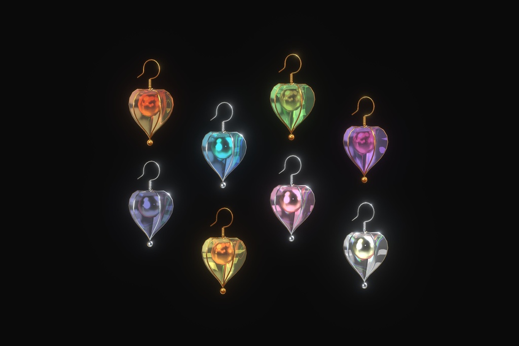 鬼灯の耳飾り/Hozuki EarRing【ModularAvatar対応】