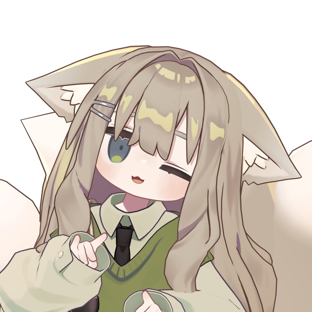 もふもふ”狐”プフェルちゃん/Fluffy"FOX"pfel【ModularAvatar対応】