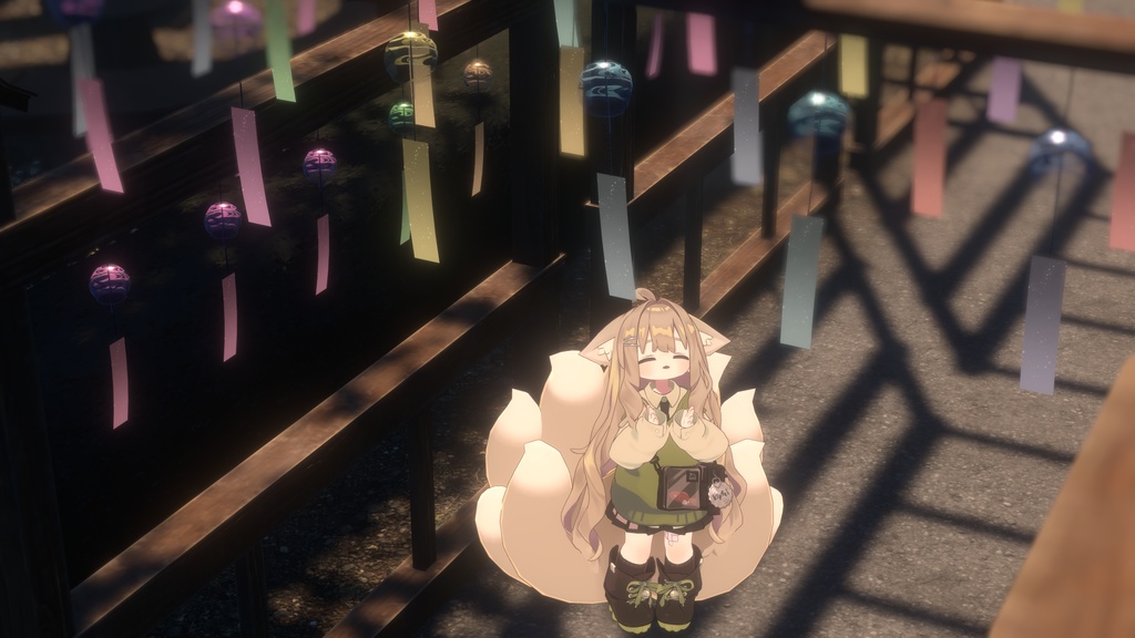 もふもふ”狐”プフェルちゃん/Fluffy"FOX"pfel【ModularAvatar対応】