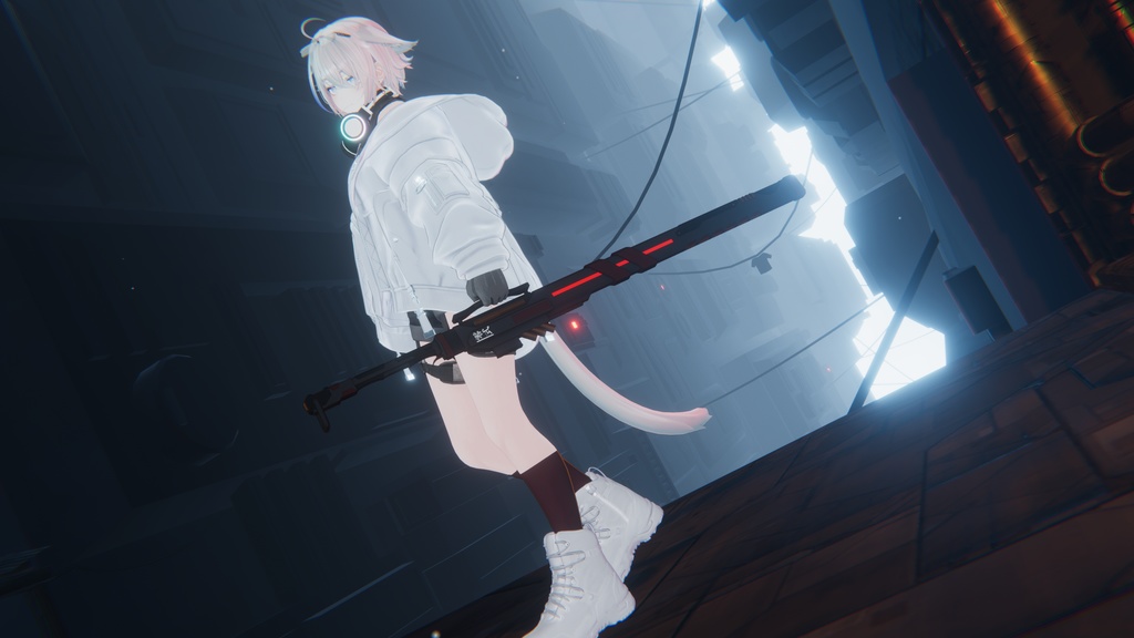 【3Dmodel】零式妖熱刀【排熱リロードアクション付き】/Proto Phantom Heat Saber【Effect included】