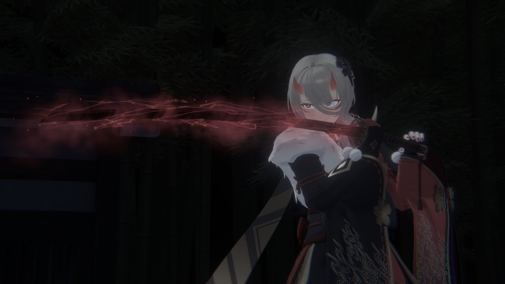 【3Dmodel】妖刀紅霧-深打-【MA対応】/Akagiri ーshinuchiー【Effect included】