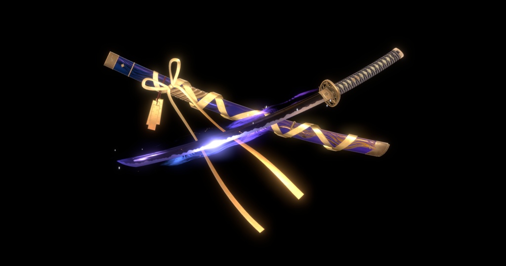 【3Dmodel】蒼刀 星紡ぎ【MA対応】/ HoshiTsumugi【Effect included】