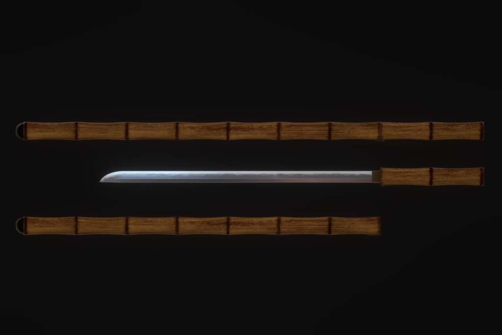 【公開SALE】仕込刀 -墨影-【ギミック付き武器】