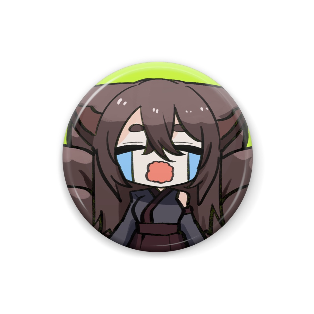 泣き顔＿缶バッジ
