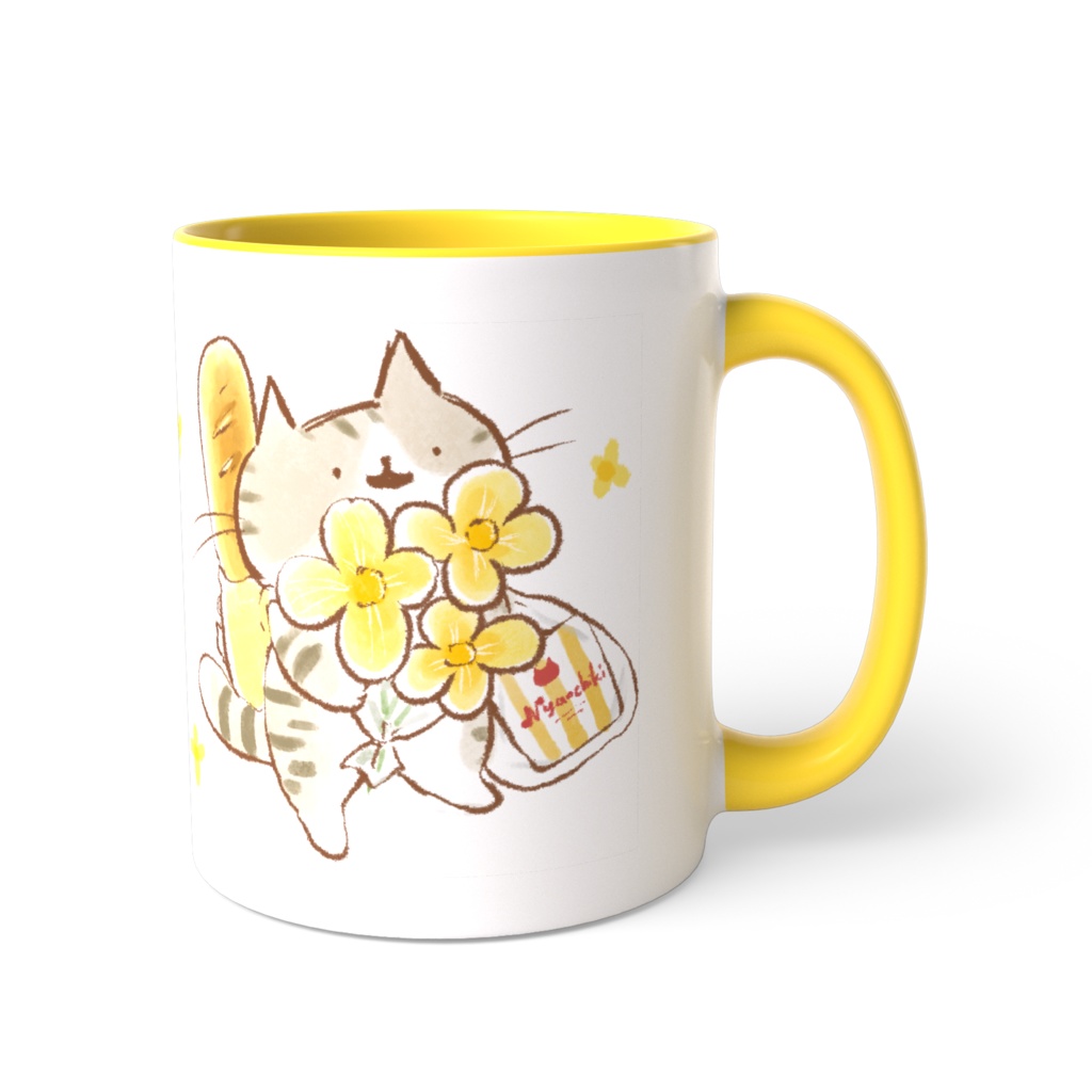 にゃんこマグカップ(ふらわー)