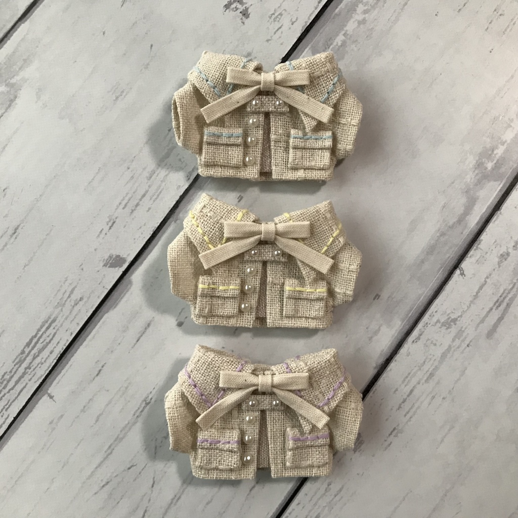 刺繍リボンコート