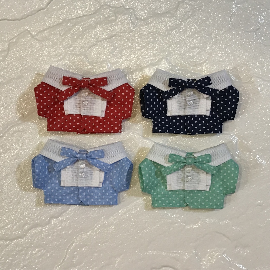 レトロドットシャツ