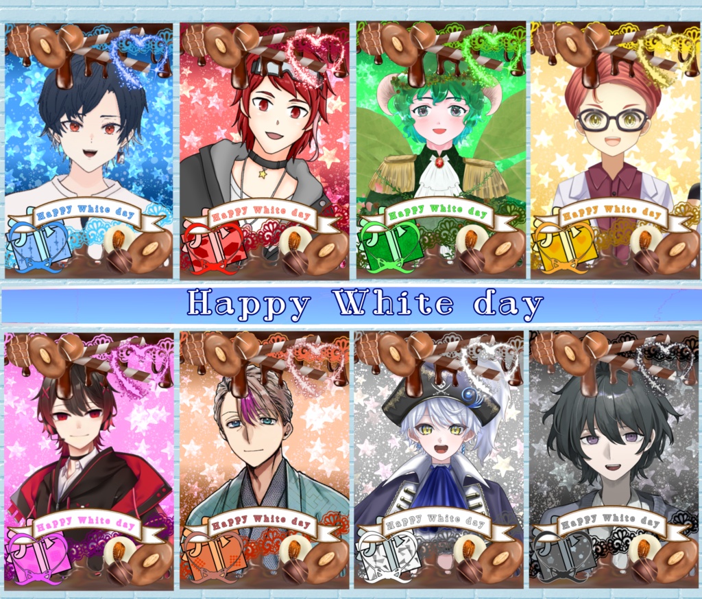キラキラWhitedayおはV素材