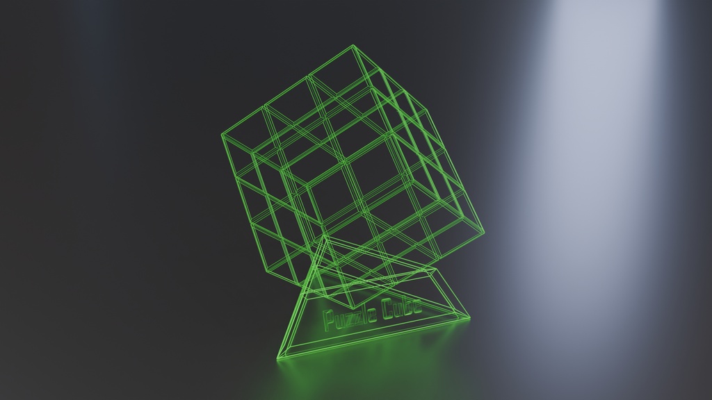 Unity/Blender用 パズルキューブ3Dモデル