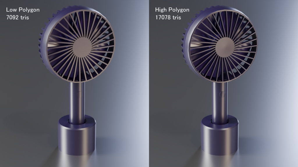 ハンディファン 3Dモデル