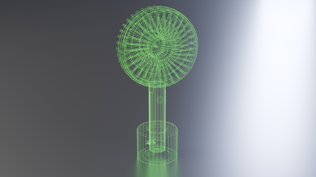 ハンディファン 3Dモデル