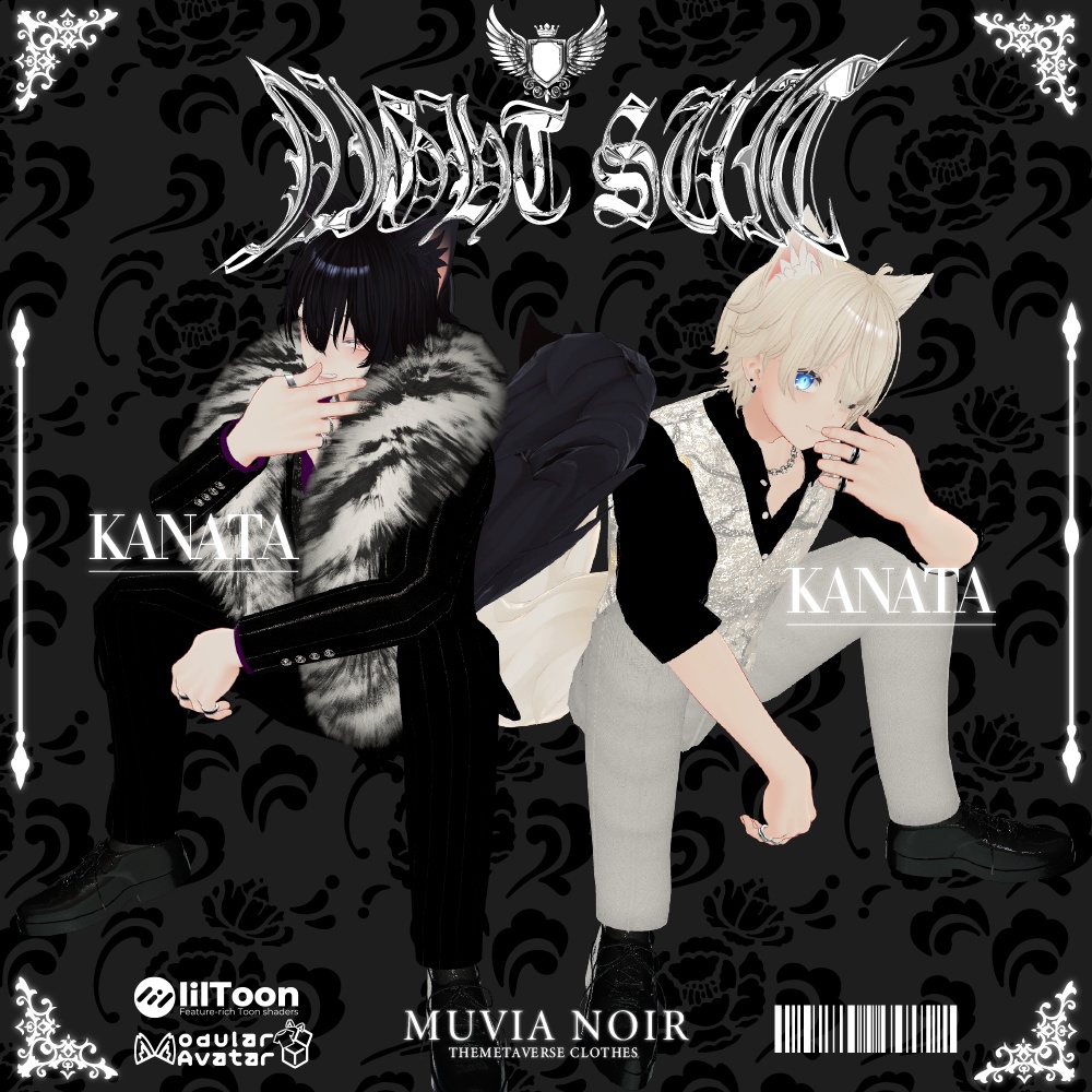 50%OFFセール❣【VRC想定衣装】♰NIGHT SUIT SETUP♰