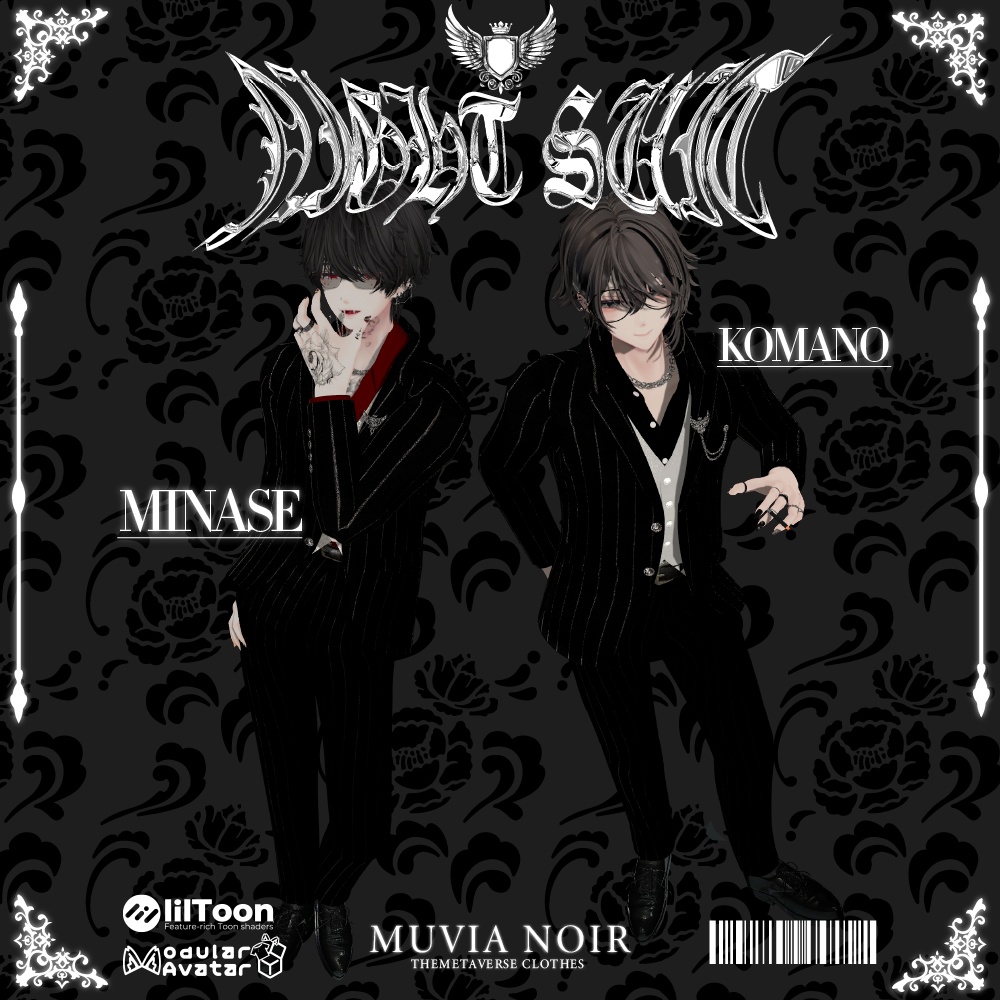 50%OFFセール❣【VRC想定衣装】♰NIGHT SUIT SETUP♰