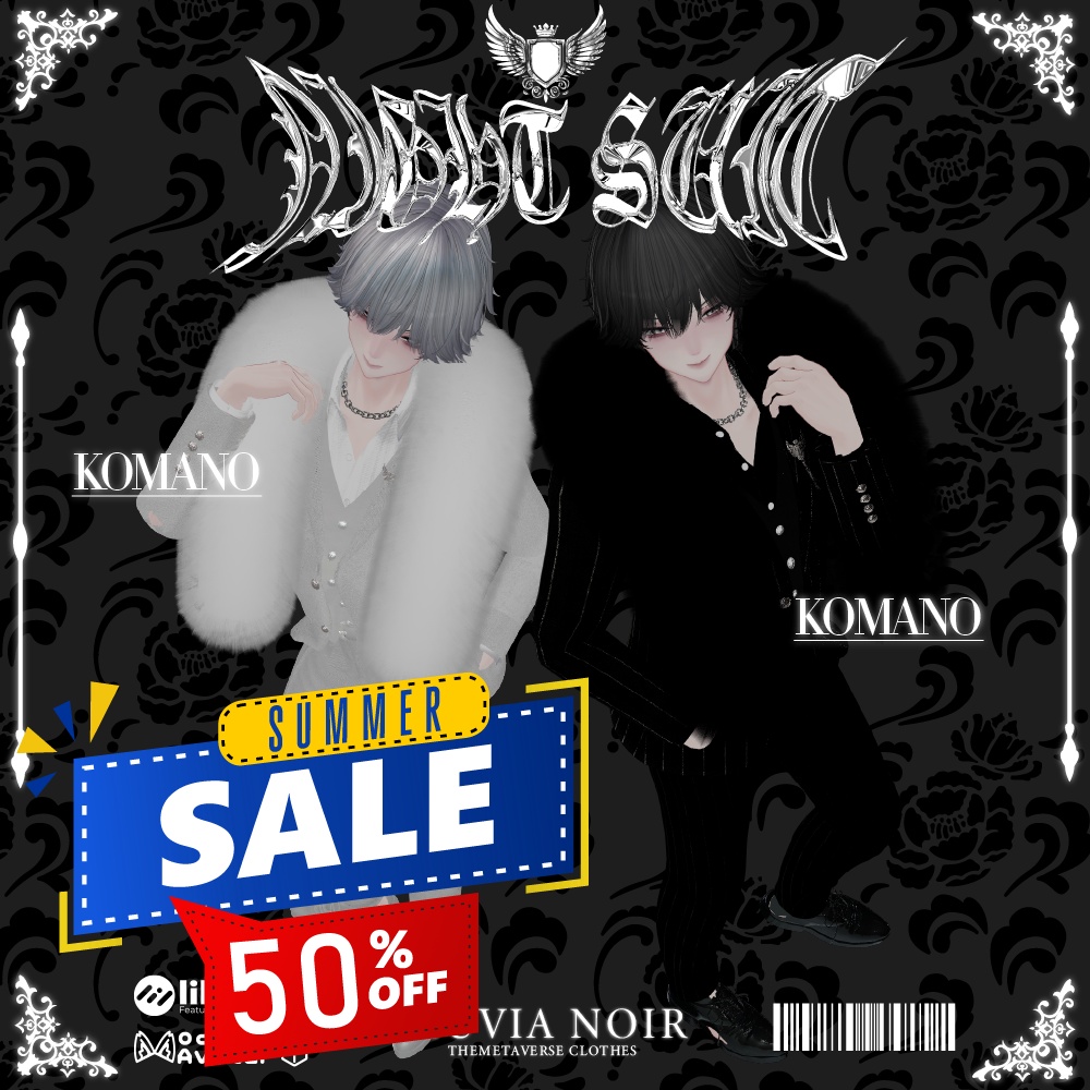《50%offセール‼》【VRC想定衣装】♰NIGHT SUIT SETUP♰