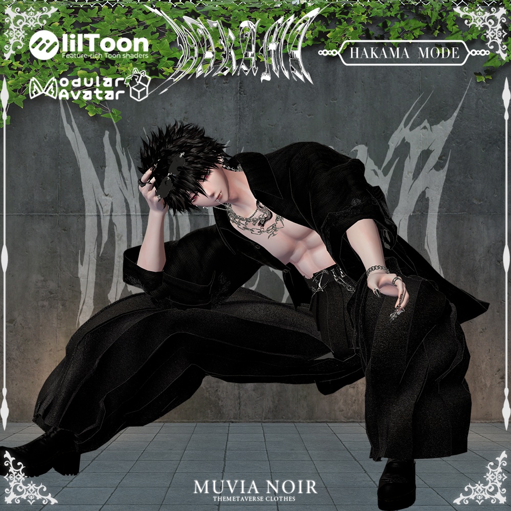 40%OFFセール❣【14アバター対応VRC想定衣装】♰袴モード♰