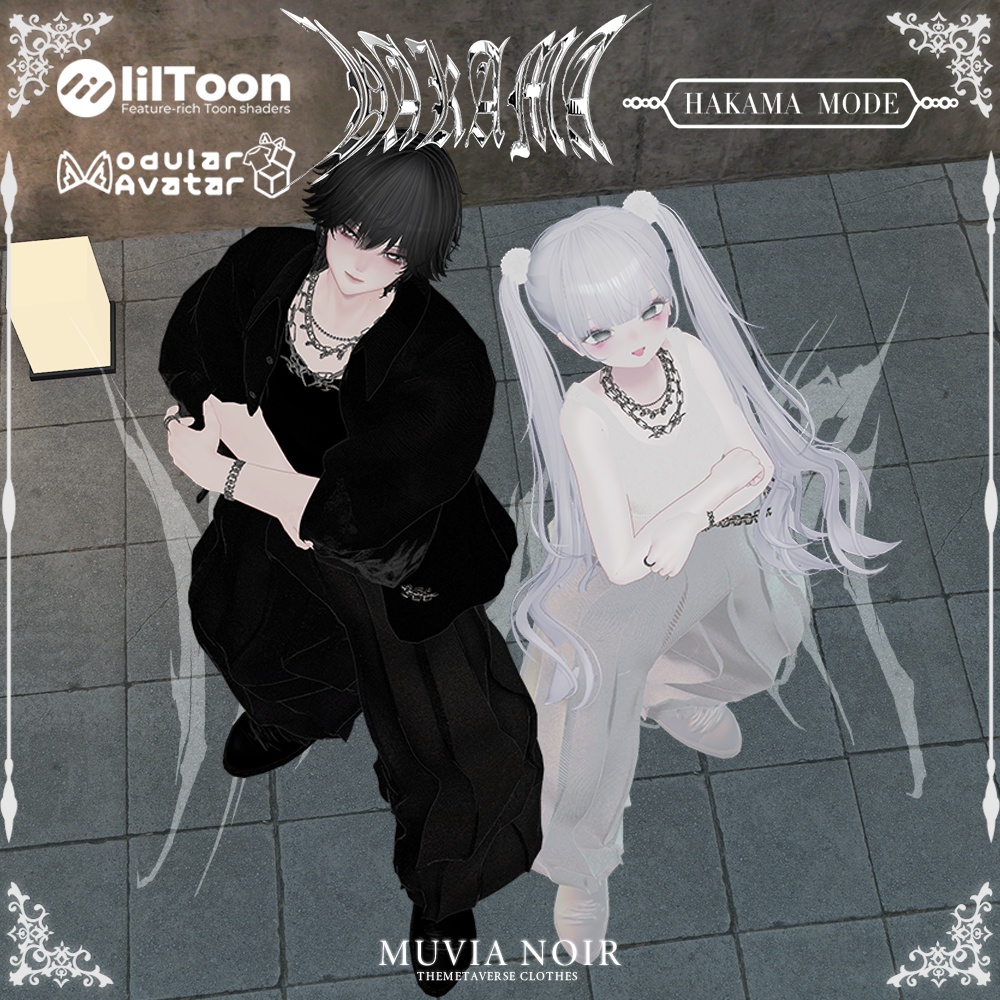 40%OFFセール❣【14アバター対応VRC想定衣装】♰袴モード♰